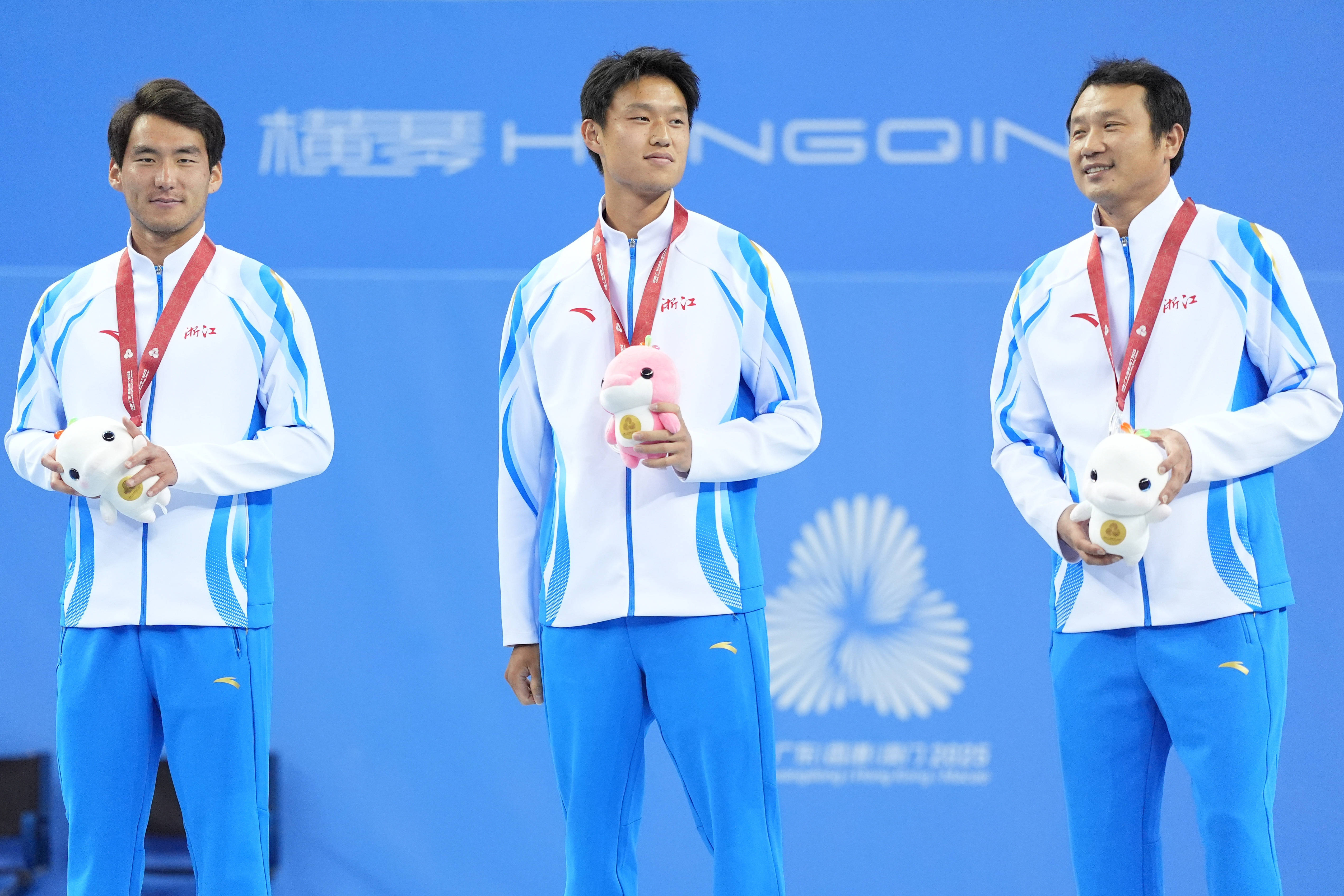 全运会|网球——男子双打颁奖仪式